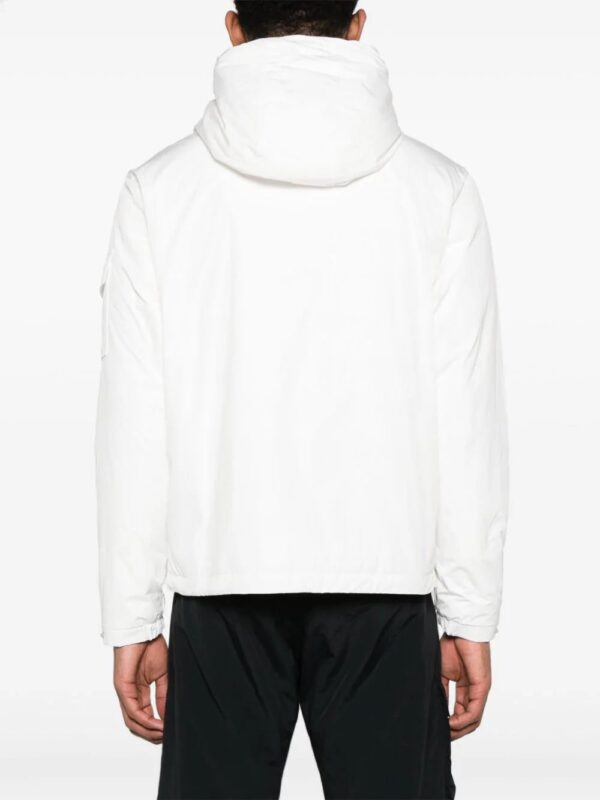 Moncler  logo-lettering hooded puffer jacket - Image 4