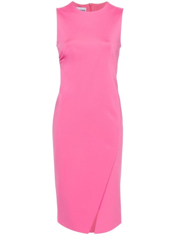 Moschino sleeveless gathered midi dress