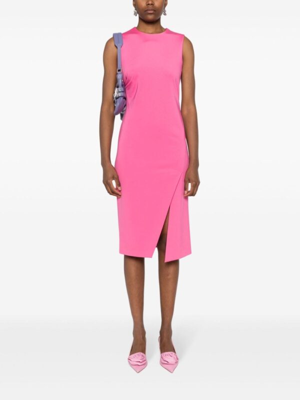 Moschino sleeveless gathered midi dress - Image 2