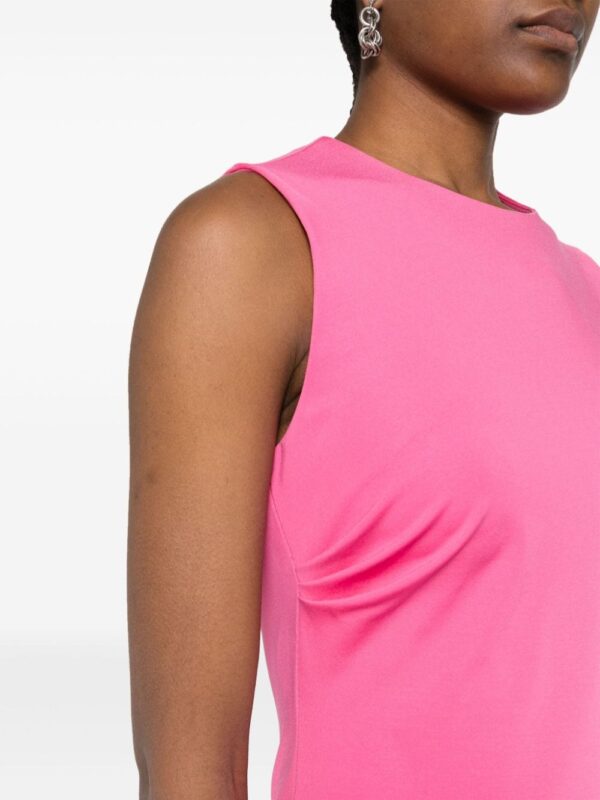 Moschino sleeveless gathered midi dress - Image 5