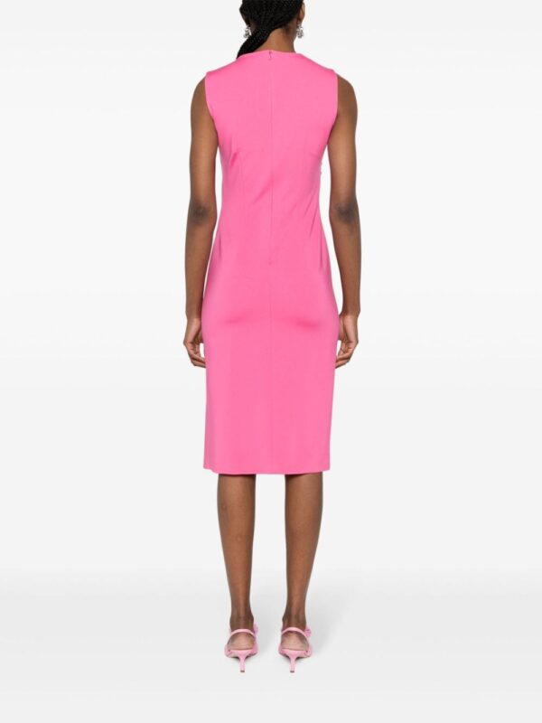 Moschino sleeveless gathered midi dress - Image 4