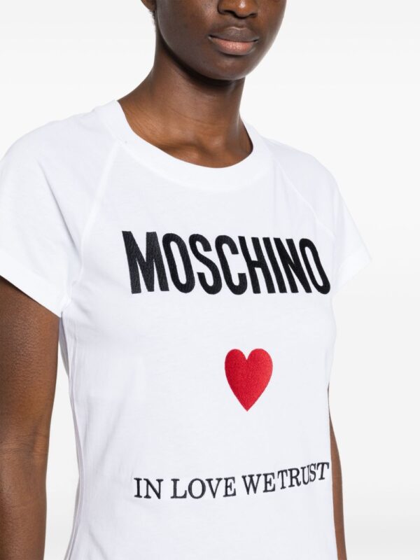 Moschino logo-embroidered T-shirt dress - Image 2