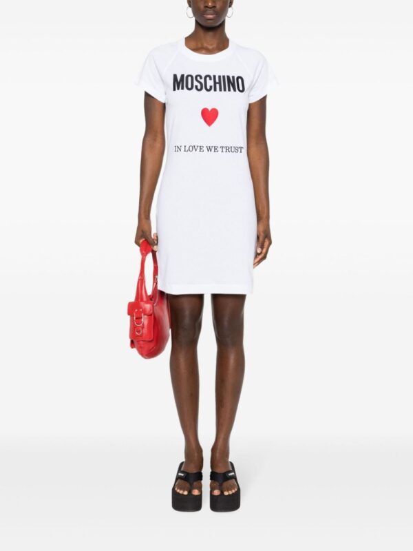 Moschino logo-embroidered T-shirt dress - Image 5
