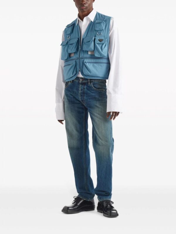 Prada  multi-pocket cotton vest - Image 2