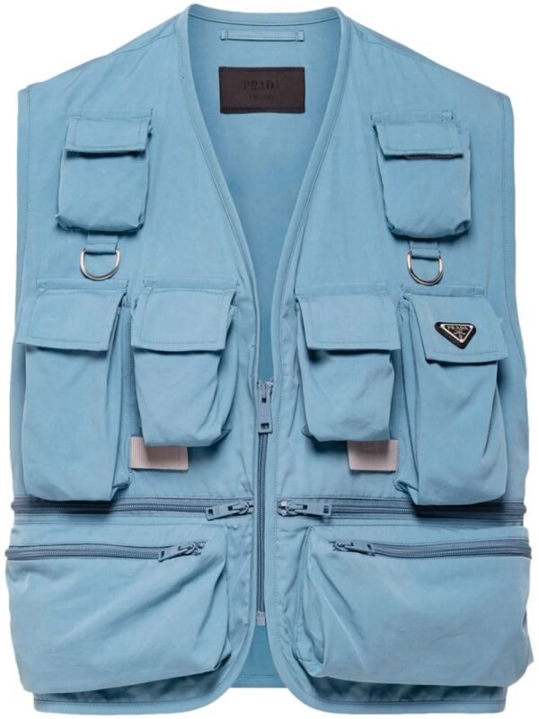 Prada  multi-pocket cotton vest