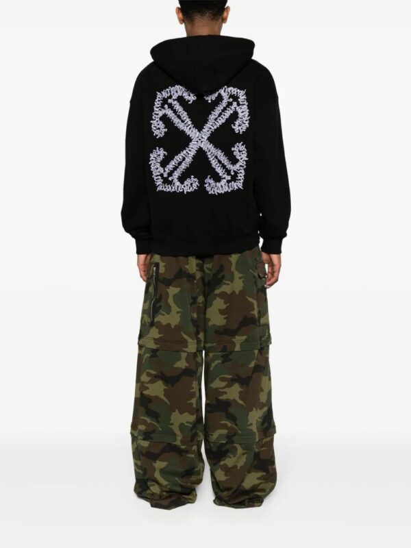 Off-White  Tattoo-Arrow zip-up hoodie - Image 2