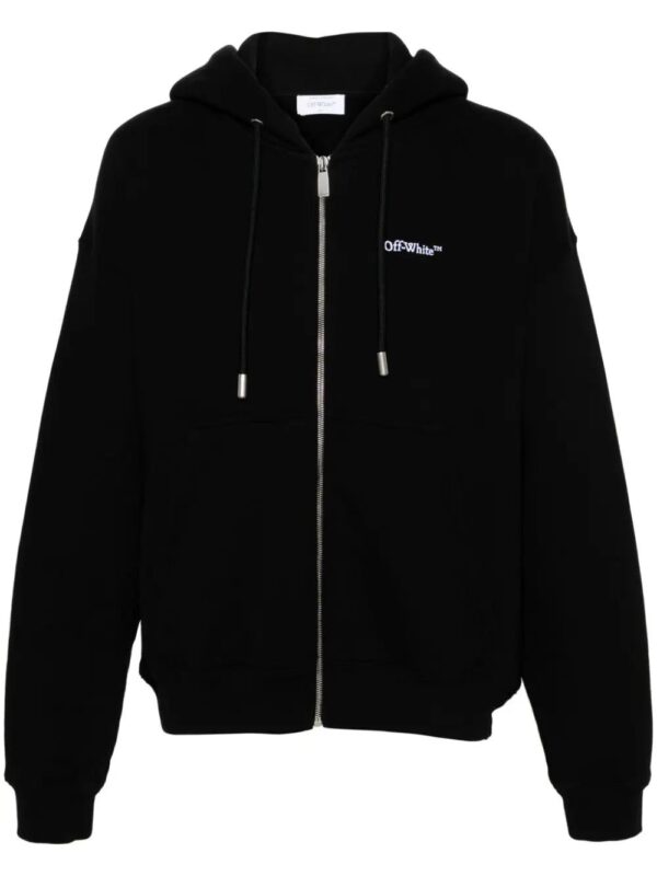 Off-White  Tattoo-Arrow zip-up hoodie