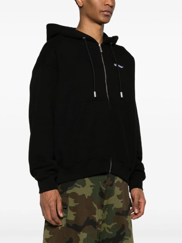 Off-White  Tattoo-Arrow zip-up hoodie - Image 4