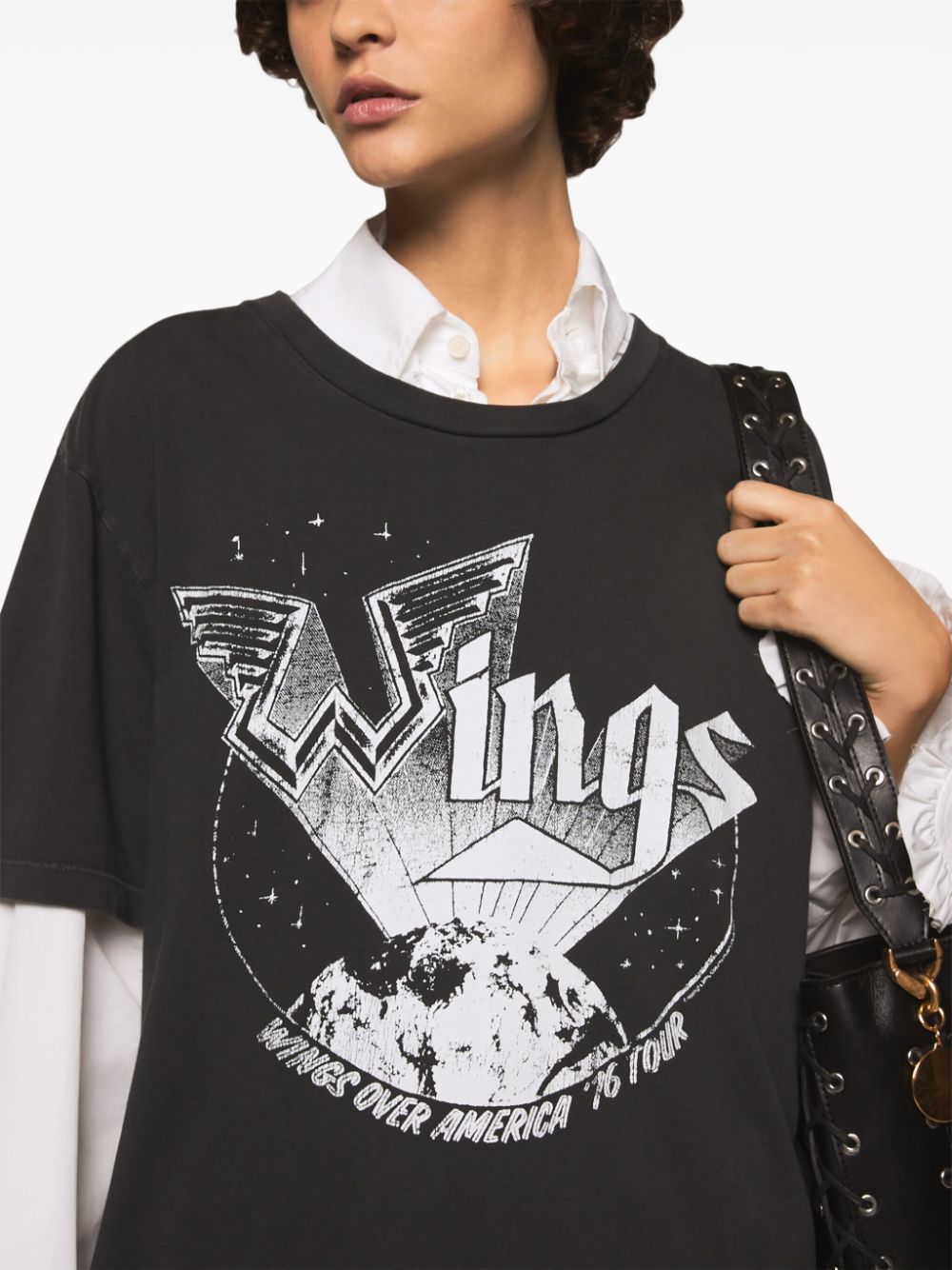 Stella McCartney Wings graphic-print cotton T-shirt - Image 4
