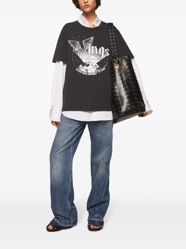 Stella McCartney Wings graphic-print cotton T-shirt - Image 2