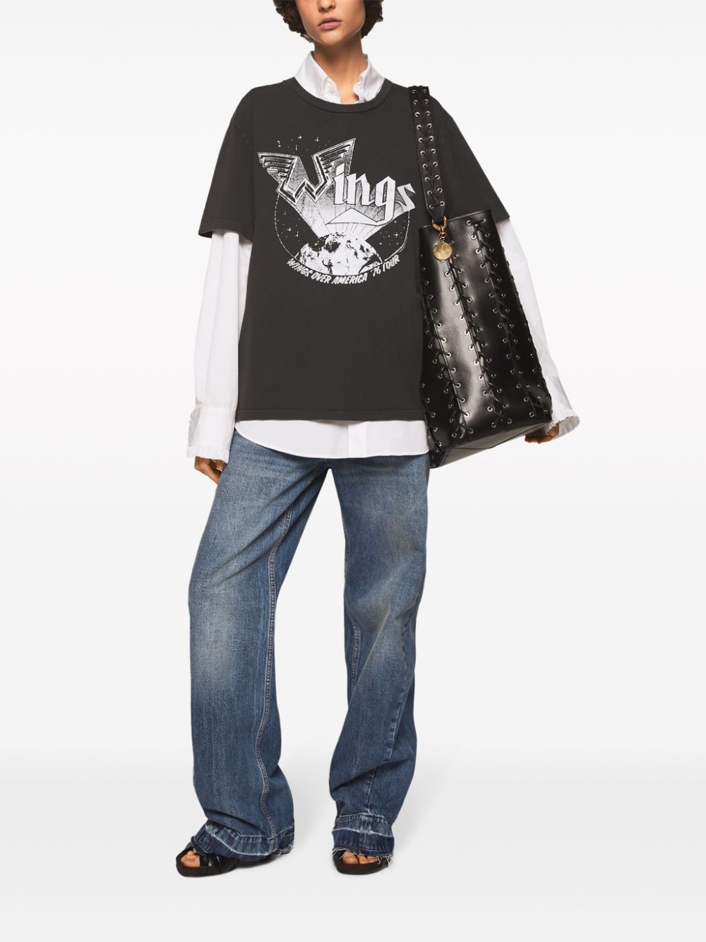 Stella McCartney Wings graphic-print cotton T-shirt - Image 2