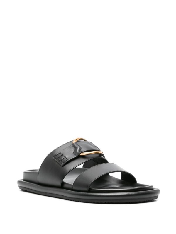 Moncler Bell leather slides - Image 2