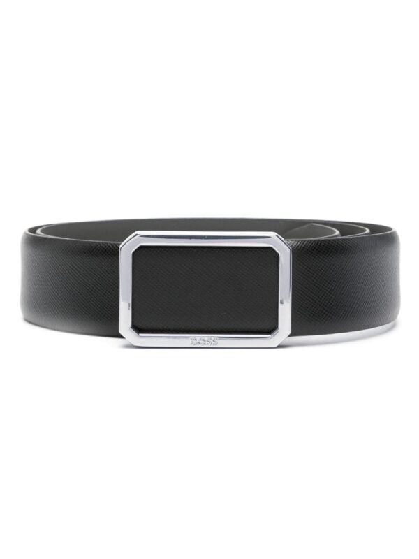 Louis Vuitton logo-engraved leather belt
