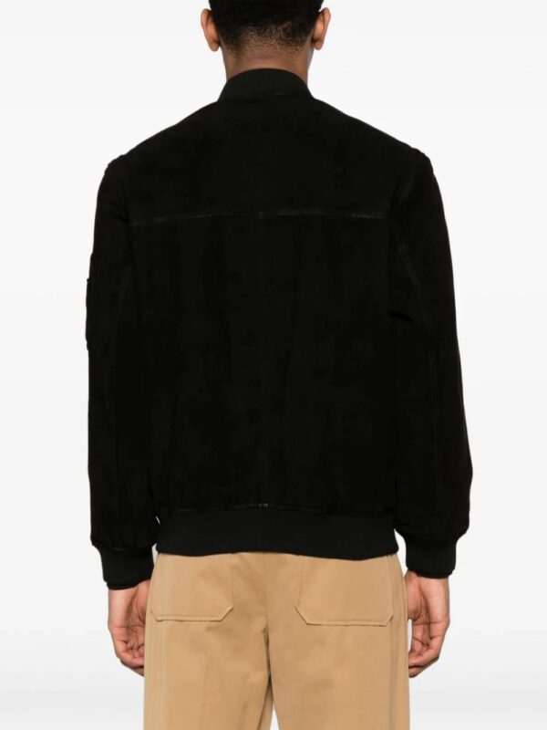 HUGO  zip-up suede bomber jacket - Image 4