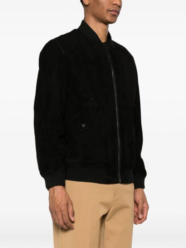 HUGO  zip-up suede bomber jacket - Image 3