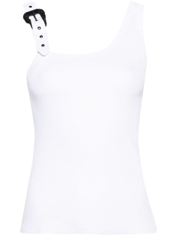 Versace Jeans Couture buckle-detailed ribbed tank top