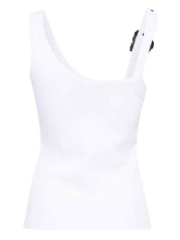 Versace Jeans Couture buckle-detailed ribbed tank top - Image 2