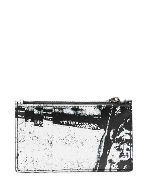 Alexander McQueen logo-print leather cardholder - Image 2
