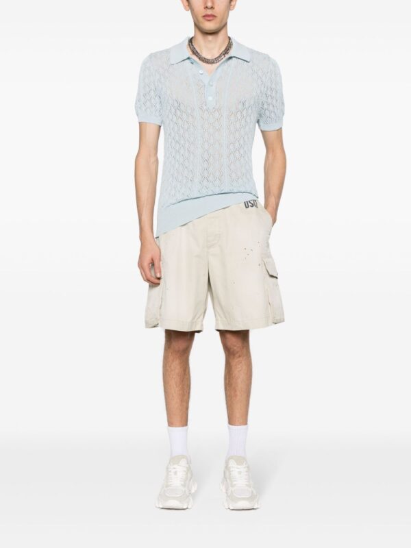 Dsquared2 crochet-knitted polo shirt - Image 2