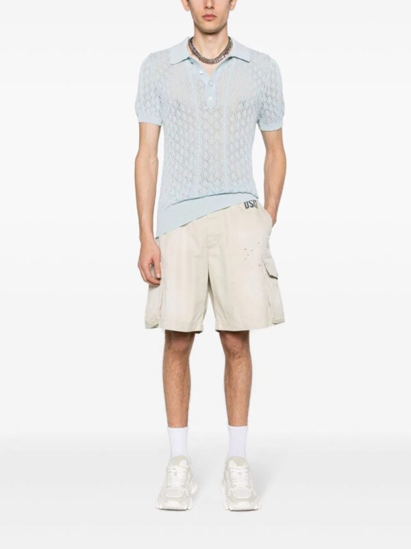DSQUARED2  crochet-knitted polo shirt - Image 2