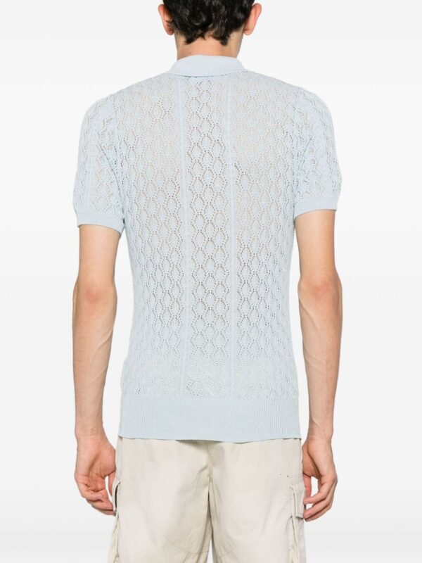 Dsquared2 crochet-knitted polo shirt - Image 4