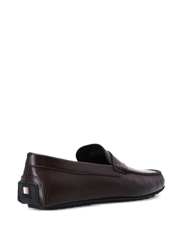 BOSS  Noel logo-debossed leather loafers - Image 4