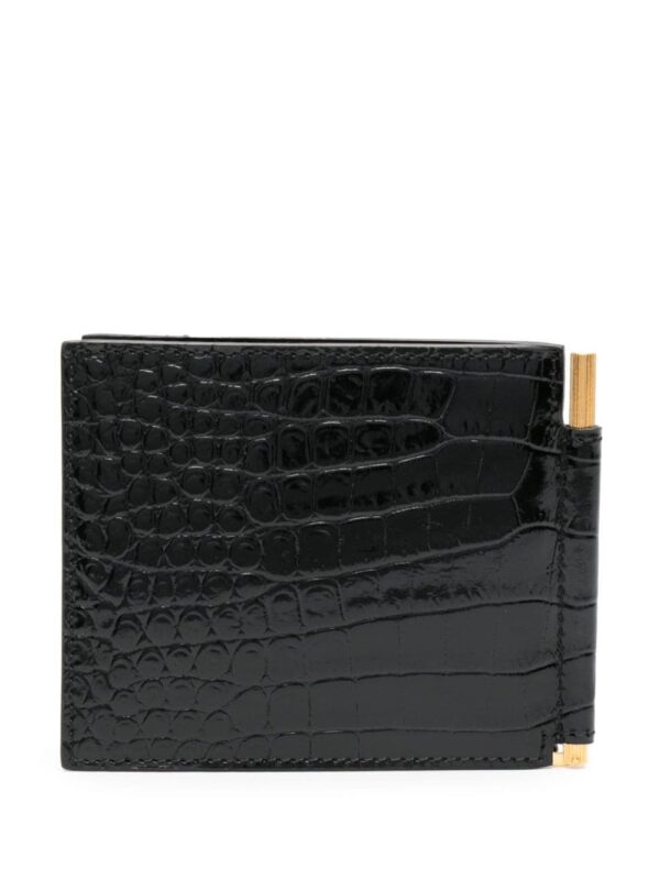 TOM FORD crocodile-embossed leather wallet