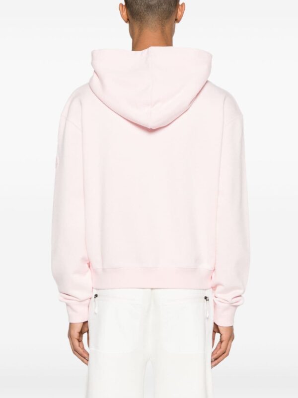 Moncler logo-embroidered cotton hoodie - Image 4
