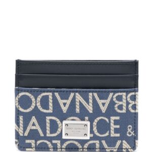 Dolce & Gabbana logo jacquard card holder