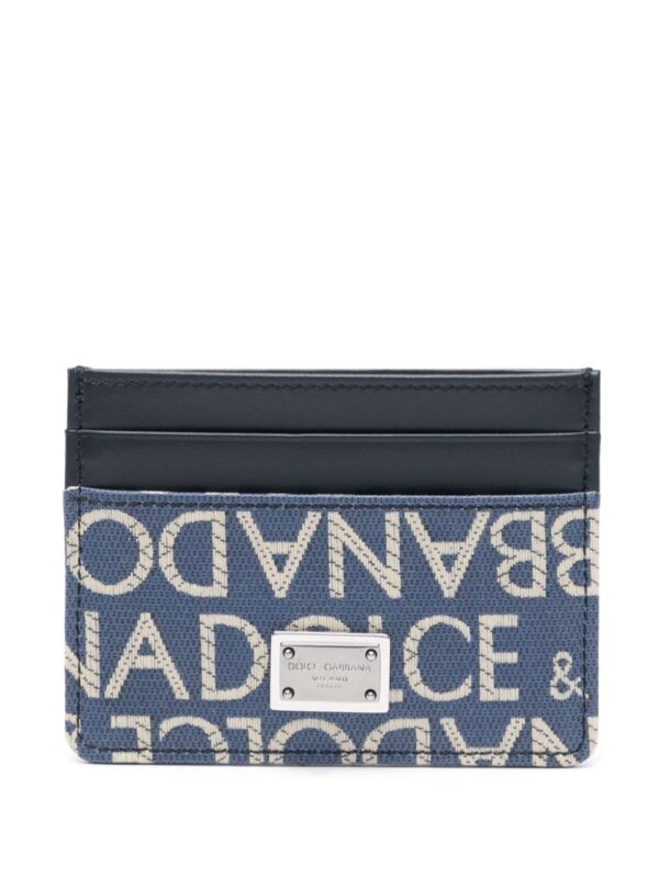 Dolce & Gabbana logo jacquard card holder
