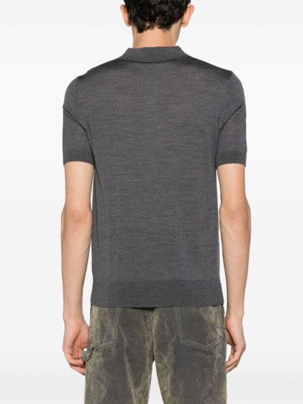 Dsquared2  logo-embroidered fine-knit polo shirt - Image 4
