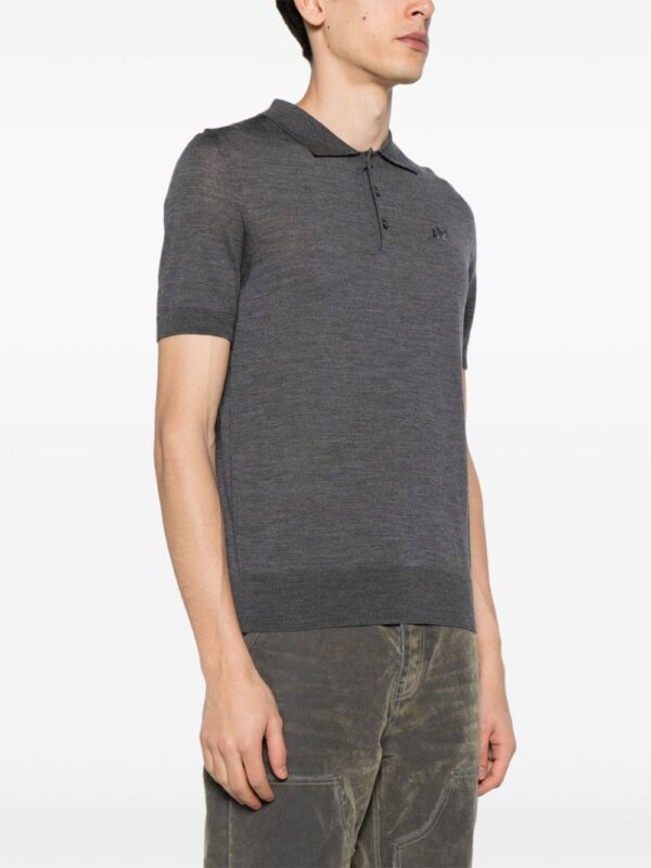 Dsquared2  logo-embroidered fine-knit polo shirt - Image 3