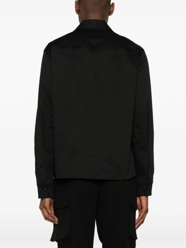 Moncler  logo-patch shirt jacket - Image 4