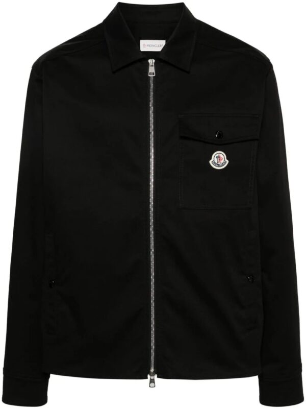 Moncler  logo-patch shirt jacket