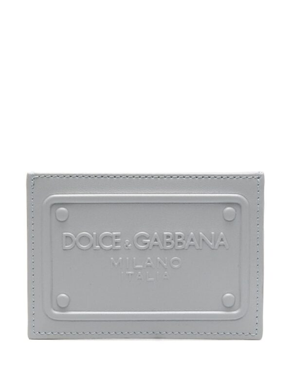 Dolce & Gabbana logo-embossed leather cardholder