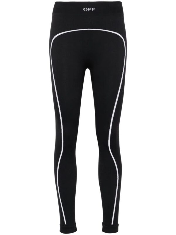 Off-White  logo-intarsia seamless leggings
