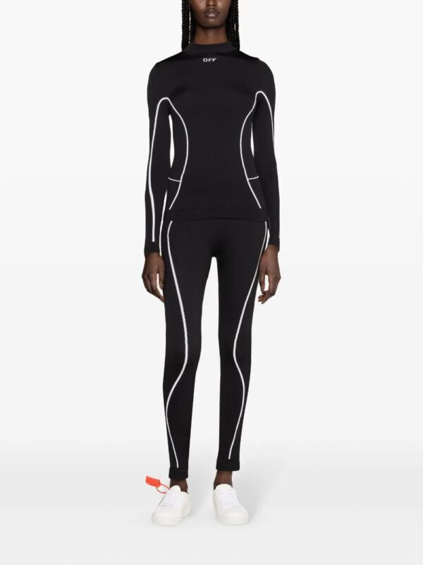 Off-White  logo-intarsia seamless leggings - Image 2