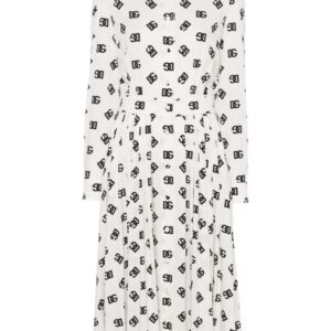 Dolce & Gabbana logo-print midi dress