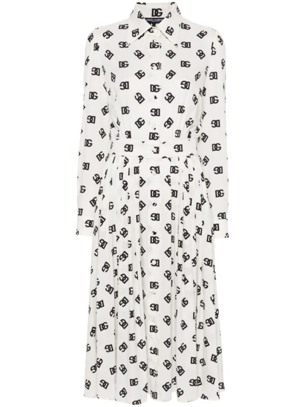 Dolce & Gabbana logo-print midi dress