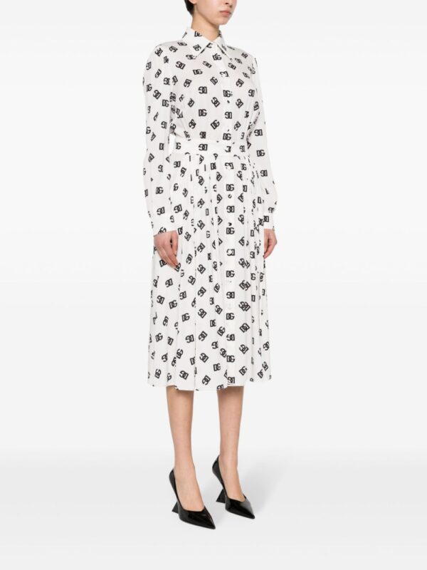 Dolce & Gabbana logo-print midi dress - Image 4