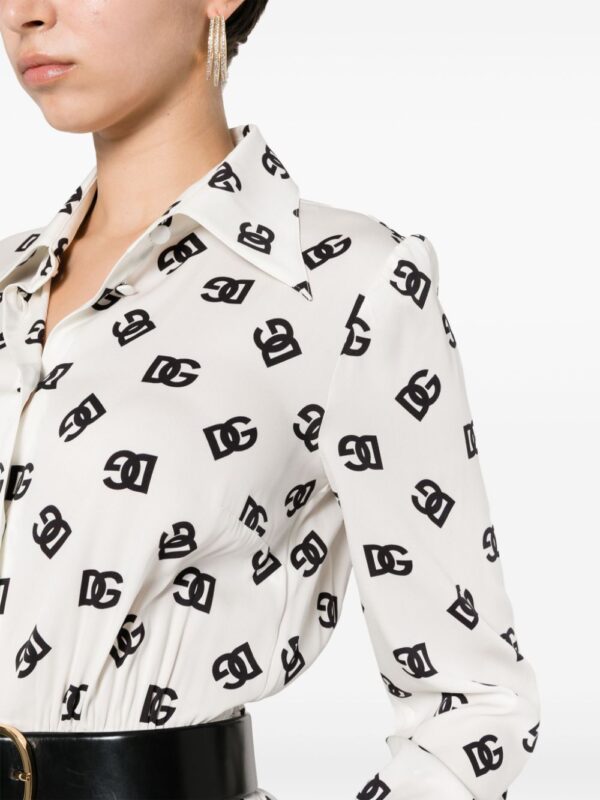 Dolce & Gabbana logo-print midi dress - Image 2