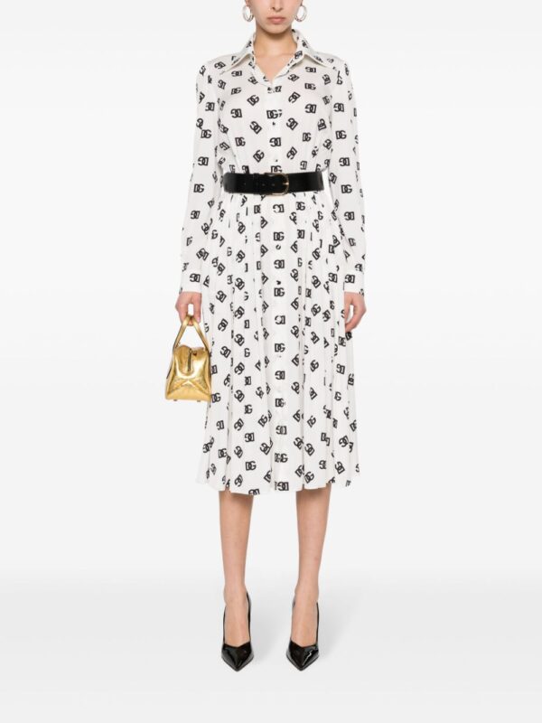 Dolce & Gabbana logo-print midi dress - Image 5