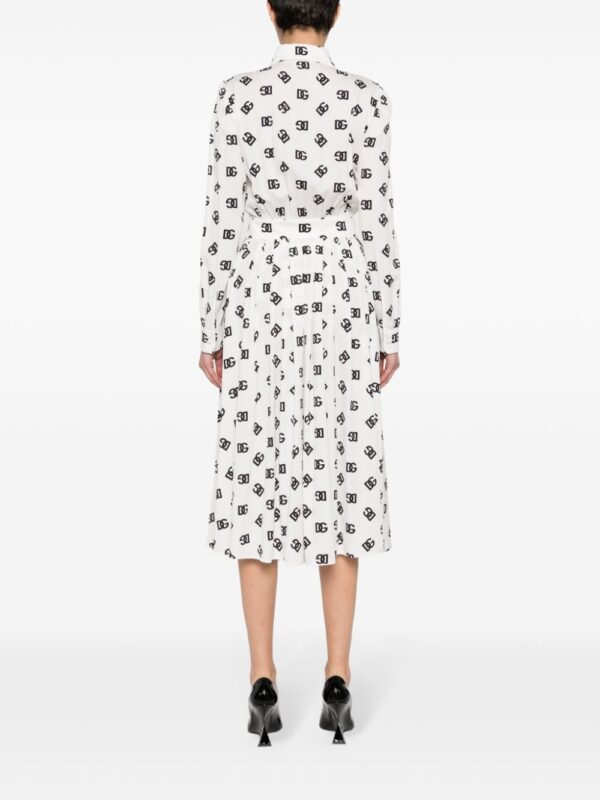 Dolce & Gabbana logo-print midi dress - Image 3