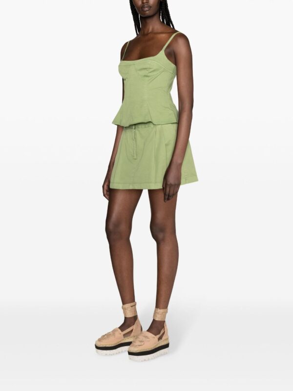 Stella McCartney corset-style cotton peplum top - Image 3