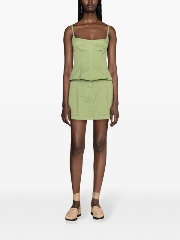 Stella McCartney corset-style cotton peplum top - Image 2