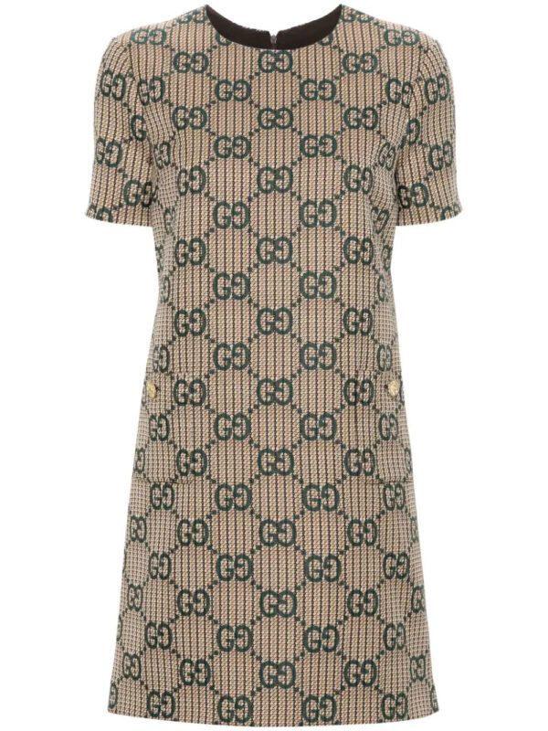 Gucci  GG-jacquard wool dress