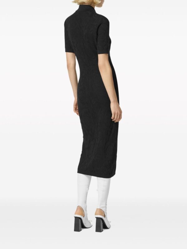 Versace Medusa Head-buttons knitted dress - Image 4