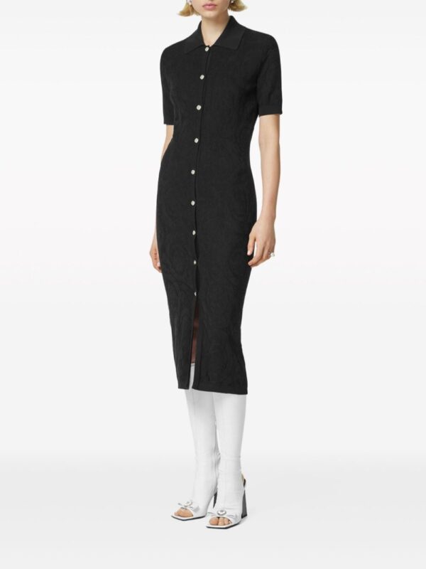 Versace Medusa Head-buttons knitted dress - Image 3
