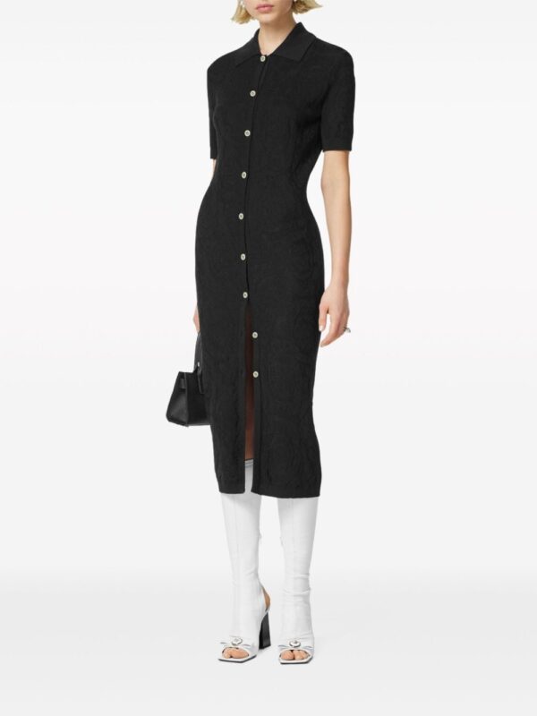 Versace Medusa Head-buttons knitted dress - Image 2