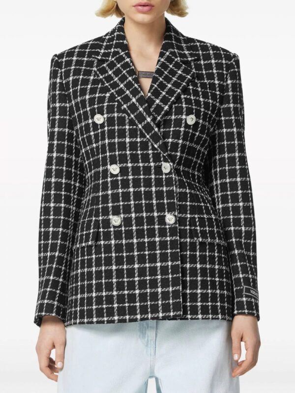 Versace  double-breasted tweed blazer - Image 3